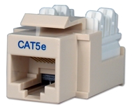 350MHz CAT5e 110Block Beige RJ45 Keystone Jack C5JACKBE 037229715170 Category 5e - C5 Basic Wall Plate Assemblies, Keystone Jack, 110 Base, RJ45 Enhanced C5JACKBWE KJ3-CE-USINVA 168963 C5JACKBE C5JACKBE   2191 