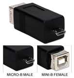 USB Type-B Female to Micro-B Male High Speed Adaptor CC2218C-MF 037229229936 Adaptor, Micro-USB 2.0 OTG High-Speed for Cellphone, MP3, PDA and GPS, USB B Female/Micro-B Male 42598 NZ3383 CC2218CMF CC2218C-MF adapters adaptors   2504 