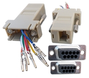 DB9 Female to RJ45 Female Serial/Terminal Modular Adaptor CC439 037229334395 Adaptor, Serial RS232 to RJ45 8Wires Modular, RJ45F/DB9F (Custom Pin-Out Application) 529537 CC439 CC439 adapters adaptors   2830 