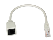 1ft 350MHz CAT5e Ethernet/Telco PortSaver Gray Patch Cord CC712MF-01L 037229712438 Cable, PortSaver Series/Dongle, CAT5e/RJ45 Category 5e Enhanced, LAN/Ethernet Patch Extension Cord, Stranded/UTP, Gray, RJ45M/F, 1ft CC5MF-01BK   CC712MF01L CC712MF-01L cables feet foot  3089 