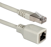 3ft Premium CAT5e/RJ45 PortSaver Shielded Gray Extension Cable CC712MF-03 037229712445 Cable, PortSaver Series/Dongle, CAT5e/RJ45 Category 5e Enhanced, LAN/Ethernet Patch Extension Cord, Stranded/STP Foil Shielded, Gray, RJ45M/F, 3ft VV2936 CC712MF03 CC712MF-03 cables feet foot  3091 