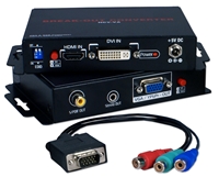 HDMI/DVI HDTV/HDCP to VGA/RGB 720p/1080p Break-Out Converter HCV-VA 037229007763 Converter, HDMI v1.2a/DVI v1.1 1080p with HDCP to VGA/HD15/RGB Component Video with 3.5mm Stereo Analog & RCA/SPDIF Digital Audio Breakout Adaptor MDVGA-AL CV-509 VN6253 HCVVA HCV-VA adapters adaptors   3395 