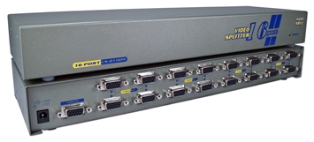 400MHz 16Port VGA Video Splitter/Distribution Amplifier MSV616P4 037229006230 Video Signal Splitter/Multiplier/DA/Distribution Amplifier with Built-in Booster, Up to 16 Video, 400MHz, Supports VGA/SVGA/XGA/Multisync/DDC and up to 2760x1600 Resolution, HD15 Connectors MSV616P4 MSV616P4      3646