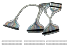 SCSI 50 Inches IDC50 Four Drives Translucent Silver Round Internal Cable SCSI4SV 037229112559 Cable, Premium SCSI 50Pin Round Internal with Extra Connector for Terminator, SilverMesh TinCopper Braided with Translucent Jacket, Up to Four Drives, Silver, (6) IDC50S, 50" 185256 SCSI4SV SCSI4SV cables