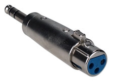 1/4 Male to XLR Female Audio Adaptor XLRT-BFM 037229402391