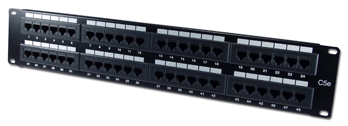 48Port 350MHz CAT5e/RJ45 110Block Patch Panel C5PNL-48E 037229715347 Category 5e - Patch Panel, 48 Ports, Enhanced, T568A/B 110 Block P48T-K11-CEC/XX 541821 C5PNL48E C5PNL-48E   2204 