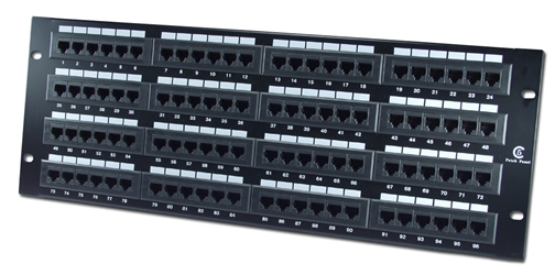 96Port 350MHz CAT5e/RJ45 110Block Patch Panel C5PNL-96E 037229715361 Category 5e - Patch Panel, 96 Ports, Enhanced, T568A/B 110 Block P96T-K11-CEC/XX 542191 C5PNL96E C5PNL-96E   2206 