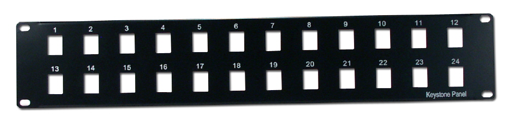 24Port Keystone Jack Blank Rackmount Patch Panel CBPNL-24 037229714227 Category 5/6 - Keystone Jack Blank Patch Panel, Rackmount, 2U, 24Port KJ-P24-M 463083 CBPNL24 CBPNL-24   2290 