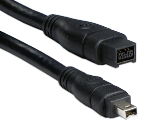 15ft IEEE1394b FireWire800/i.Link 9Pin to 4Pin A/V Black Cable CC1394F4-15 037229139112 Cable, IEEE1394b FireWire800-Bilingual/i.Link for Audio/Video, 9 to 4 Pins, 15ft 165563 PY7705 CC1394F415 CC1394F4-15 cables feet foot  2346 