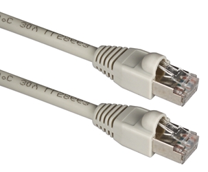 7ft 350MHz Shielded CAT5e Snagless Gray Patch Cord CC711ES-07 037229711462 Cable, Category 5 Shielded Enhanced Stranded, LAN Patch Cord with SnagLess Boot, Gray, 7ft 474528 CC711ES07 CC711ES-07 cables feet foot  3011 