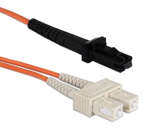 1-Meter MT-RJ to SC Multimode Fiber Duplex Patch Cord FDMTSC-1M 037229487633 Fiber Optics Multimode Duplex Patch Cord, MT-RJ to SC, 1M (3.28ft) 13-HMM1F16-1M 887513 RC3258 FDMTSC1M FDMTSC-01M  feet foot meters 3365 