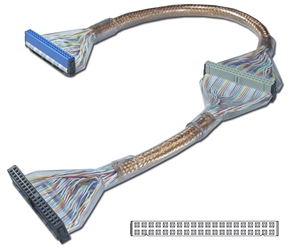 18 Inches IDE ATA/133 Dual Drives Translucent Shielded  Gold Round Internal Cable IDEU-2AGD 037229113204 Cable, Premium Ultra IDE/EIDE/PATA ATA33/66/100/133 Round Internal w/80 Wires, CopperMesh Braiding & Translucent Jacket, 2 Drives, Gold, 18" 488783 IDEU2AGD IDEU-2AGD cables  3529 