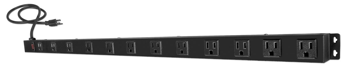 12-Outlets Surge Protector Wallmount PowerBar with 3ft Cord PB12-03 037229334555 12-Outlets Surge Protector/Strip/Wallmountable/Rackmountable PowerBar with 3ft Power Cord 496331 RG7513 PB1203 PB12-03  feet foot  2120