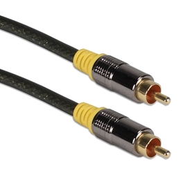 50ft RCA Composite Video or Digital/SPDIF Audio Coax Cable RCA1V-50 037229400533 Cable, RCA/SPDIF Component/Composite Video/Digital Audio Premium 75ohm Color-Coded Shielded Cable, RCA M/M, 50ft RCA1A-50  187120 RCA1V50 RCA1V-050 cables feet foot  3697 