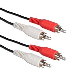 3ft Dual-RCA Stereo Audio Combo Cable RCA2A-03L 037229400441 Cable, Dual-RCA Composite Stereo Audio with Color-coded Connector, Value Line, 2RCA M/M, 3ft 297341 RCA2A03L RCA2A-003L cables feet foot  3700 