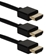 3ft 3-Pack High Speed HDMI UltraHD 4K with Ethernet Thin Flexible Black Cables - HDT-3F-3PK