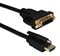 1-Meter DVI Female to Locking HDMI Male 1440p/4K Adaptor - HDVISX-1M