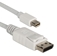 1-Meter Mini DisplayPort to DisplayPort UltraHD 4K White Cable - MDPDP-1M