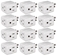 12-Pack 3-Outlets Compact Space-Saver Grounded Power Outlet Splitter - PA-3PC-12PK