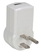 1-Outlet 1Amp USB AC Charger with Rotating Power Plug - PP-68PL-AC1100-CMT